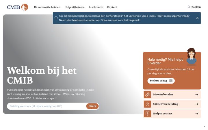 Snimka zaslona za cmib.nl