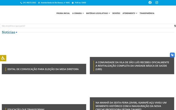 Posnetek zaslona cmigarapeacu.pa.gov.br