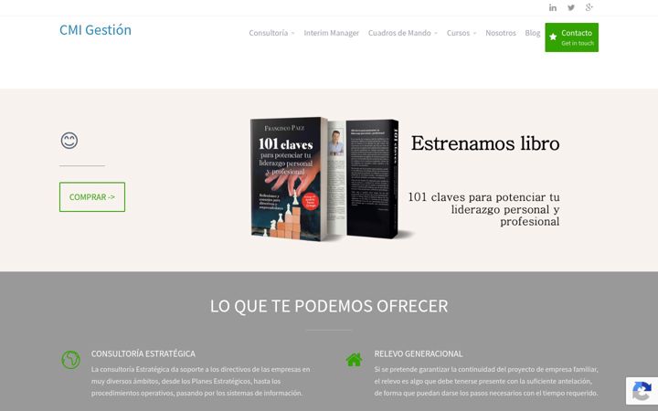 Posnetek zaslona cmigestion.es