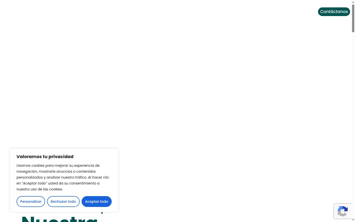 Snimka zaslona bannera za privolu prikazanog prije bilo kakve interakcije