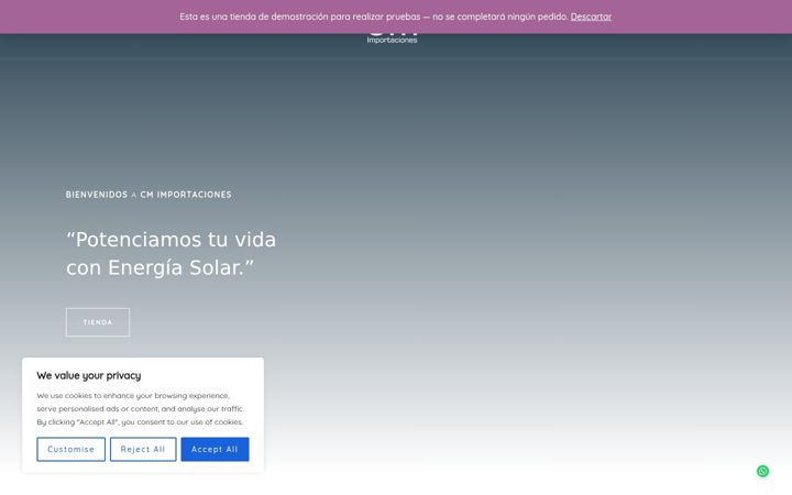 Capture d'écran de cmimportaciones.co