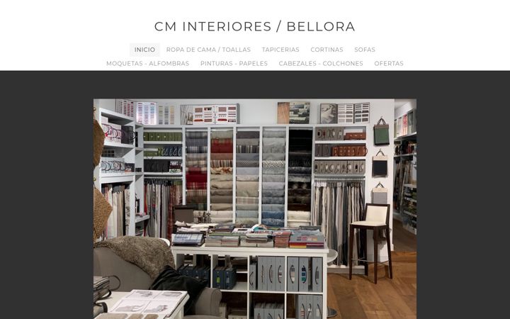 Screenshot of cminteriores.com