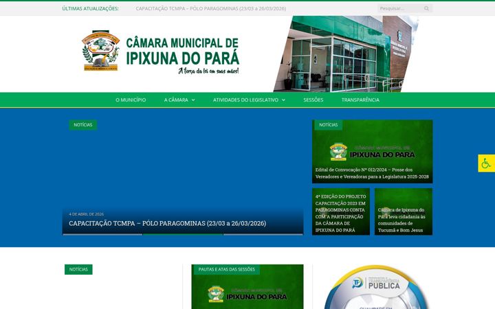 Posnetek zaslona cmipixuna.pa.gov.br