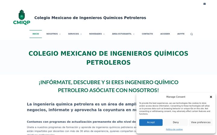 Screenshot of cmiqp.com