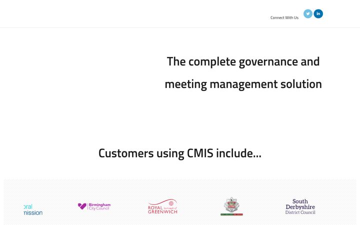 Screenshot of cmis.uk