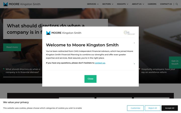 Screenshot of cmisifa.co.uk
