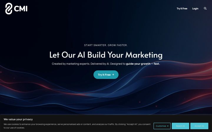 Zrzut ekranu cmistrategies.ai