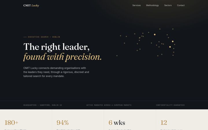 Screenshot of cmitlucky.com