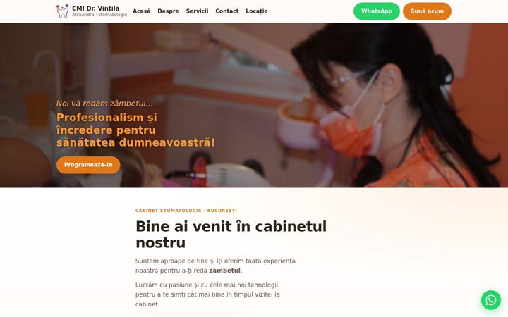 Screenshot of cmivintila.ro