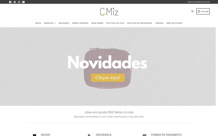 Posnetek zaslona cmiz.com.br