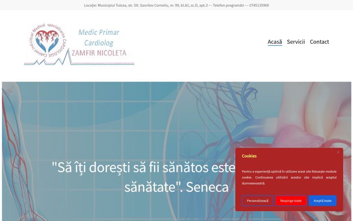 Screenshot of cmizamfirtulcea.ro