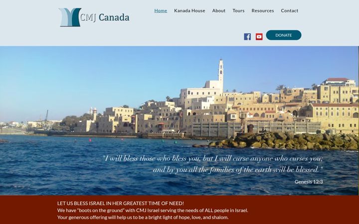 Screenshot of cmjcanada.ca
