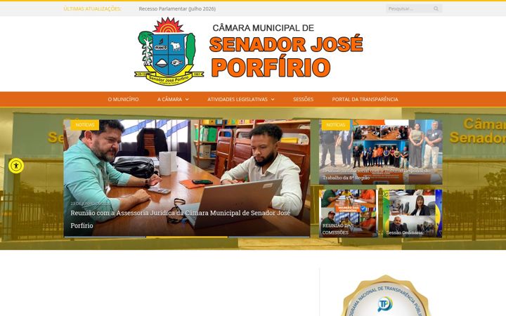 Posnetek zaslona cmjoseporfirio.pa.gov.br