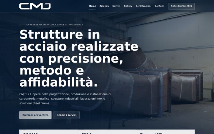 Screenshot of cmjsrl.it
