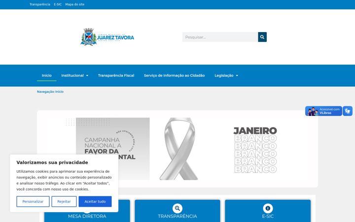 Posnetek zaslona cmjuareztavora.pb.gov.br