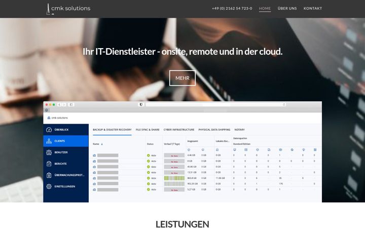 Screenshot of cmk-solutions.de