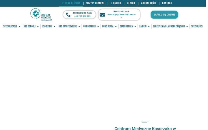 Posnetek zaslona cmkasprzaka.pl