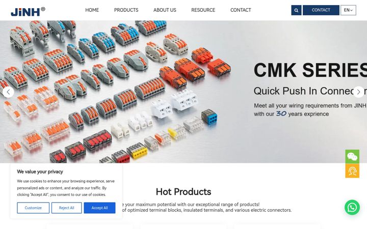 Screenshot of cmkconnector.com