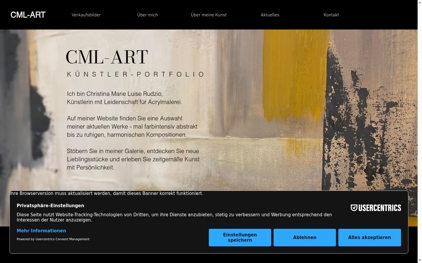 Screenshot tal-banner tal-kunsens muri qabel kwalunkwe interazzjoni