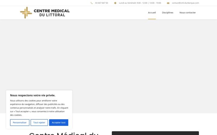 Screenshot of cml-dunkerque.com