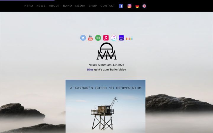 Screenshot of cmm-music.de