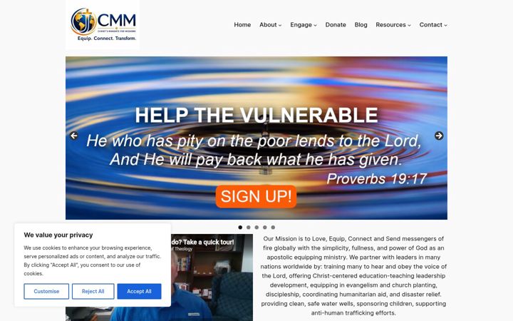 Screenshot of cmm.world