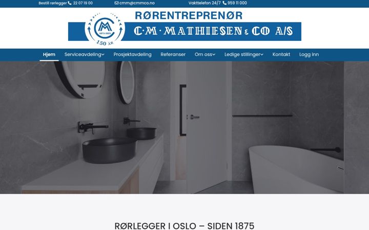 Ekrano kopija cmmathiesen.no