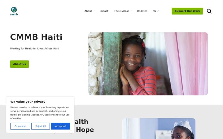 Screenshot of cmmbhaiti.org