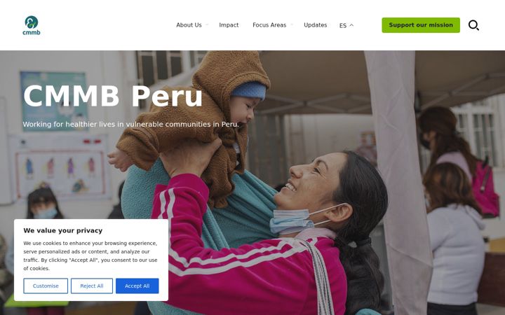 Screenshot του cmmbperu.org