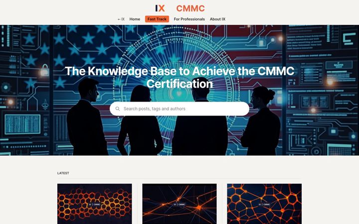 Screenshot of cmmc-hub.com