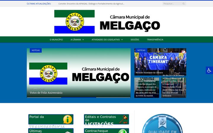 Skärmbild av cmmelgaco.pa.gov.br