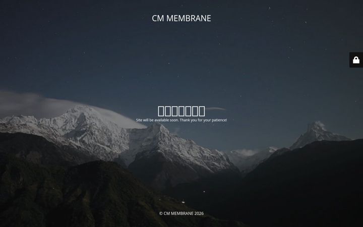 Screenshot of cmmembrane.com