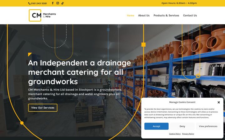 Screenshot of cmmerchants.co.uk