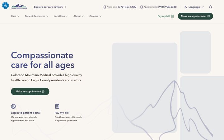 Screenshot του cmmhealth.org