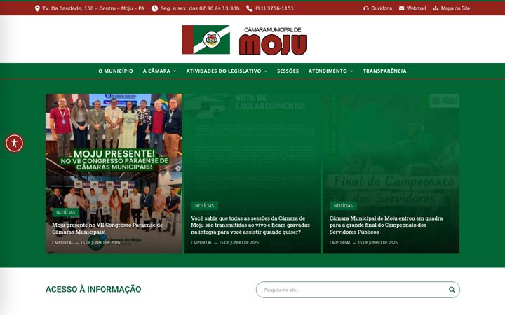 Skärmbild av cmmoju.pa.gov.br