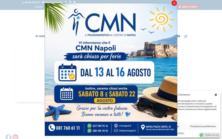 Skærmbillede af cmnnapoli.it