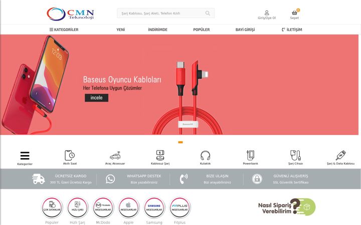 Screenshot of cmnteknoloji.com