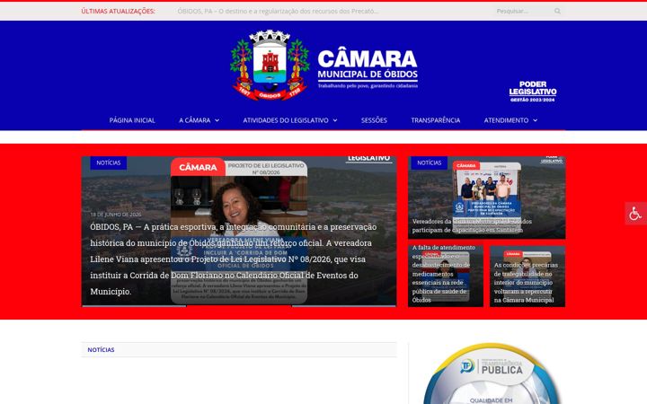 Skärmbild av cmobidos.pa.gov.br