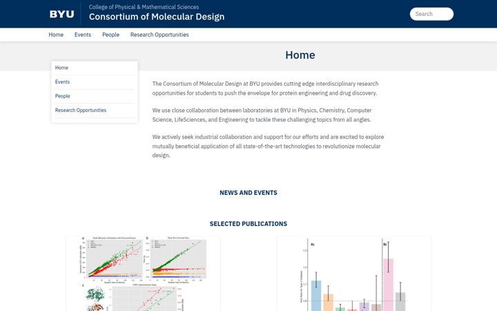 Screenshot von cmod.byu.edu
