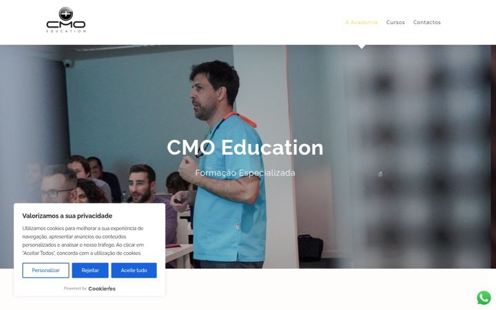 Screenshot of cmoeducation.pt