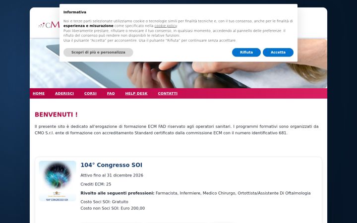 Screenshot of cmofad.com