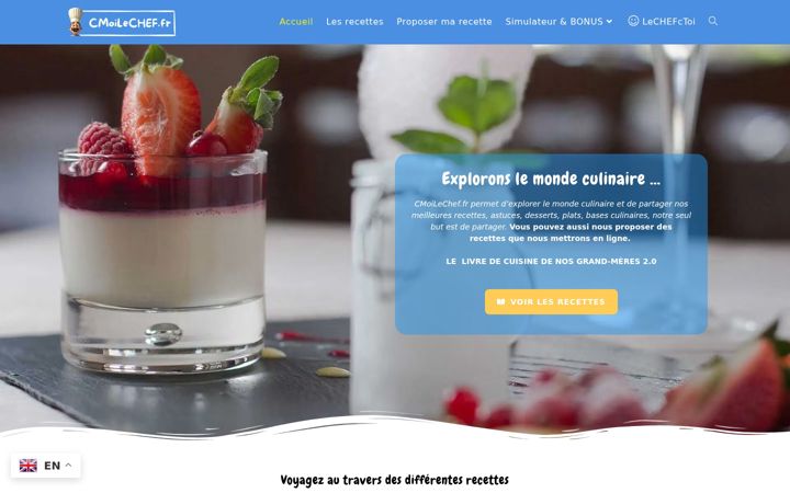 Screenshot von cmoilechef.fr