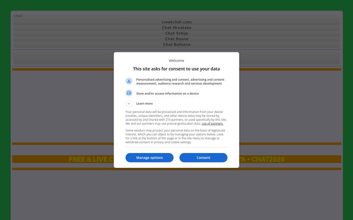 Screenshot of cmokchat.com
