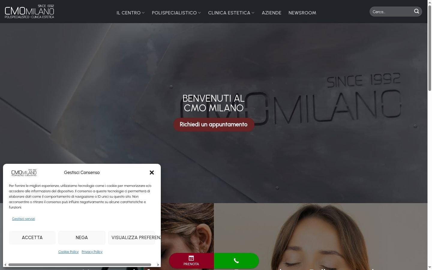 Screenshot van de toestemmingsbanner zoals getoond vóór enige interactie