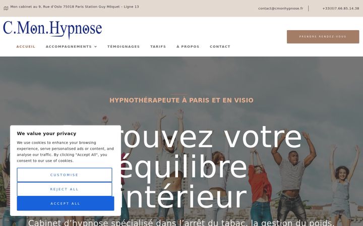 Screenshot von cmonhypnose.fr