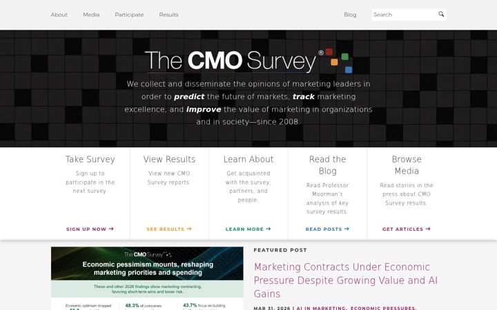 Screenshot of cmosurvey.org