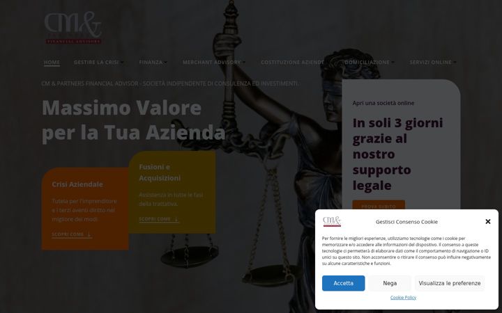 Screenshot of cmpartners.it