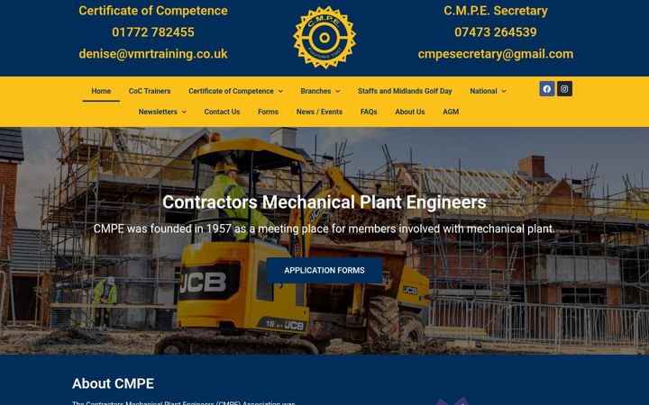 Screenshot of cmpe.co.uk