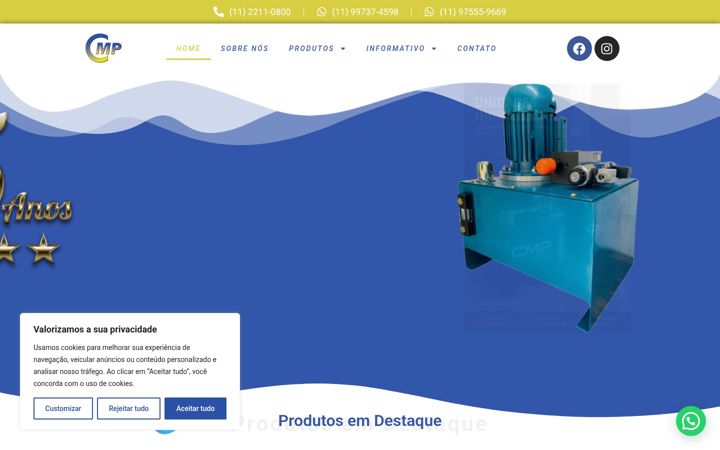 Zrzut ekranu cmphidraulica.com.br