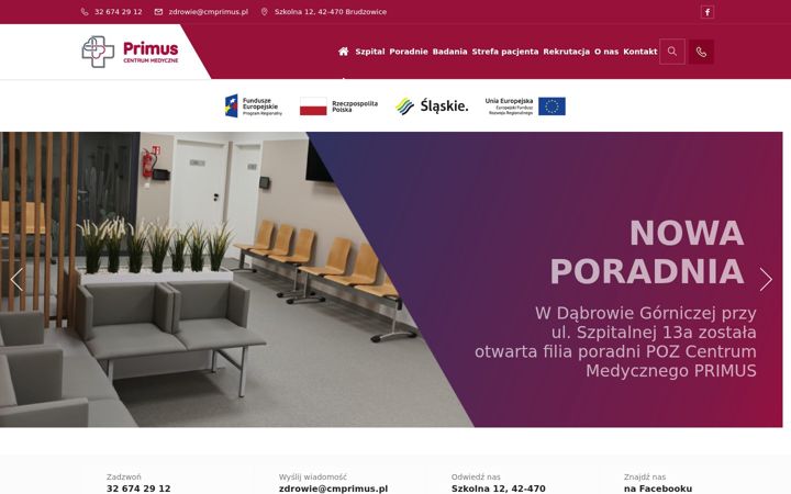 Posnetek zaslona cmprimus.pl
